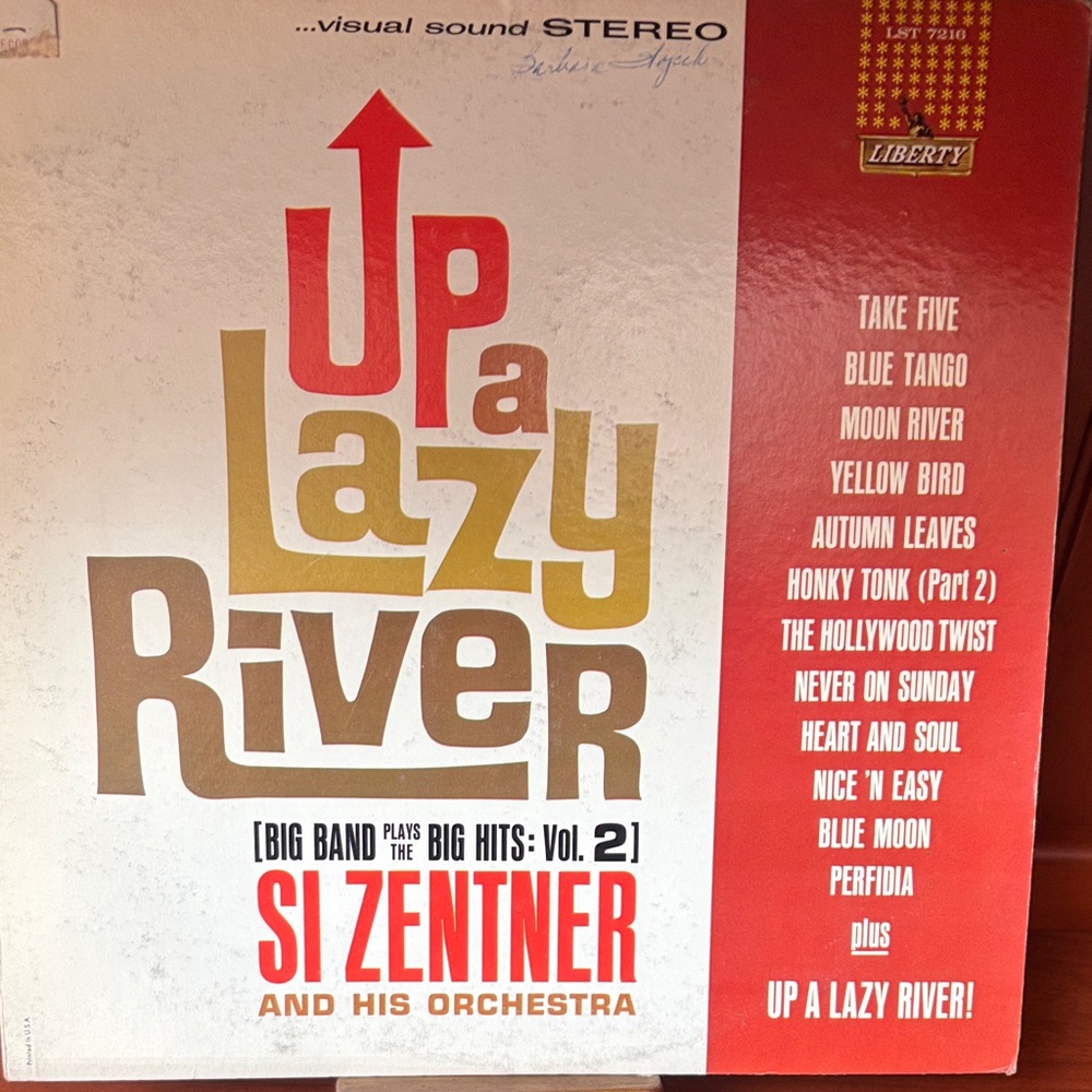 Liberty Up a Lazy River vinyl- Si Zentner and orchestra